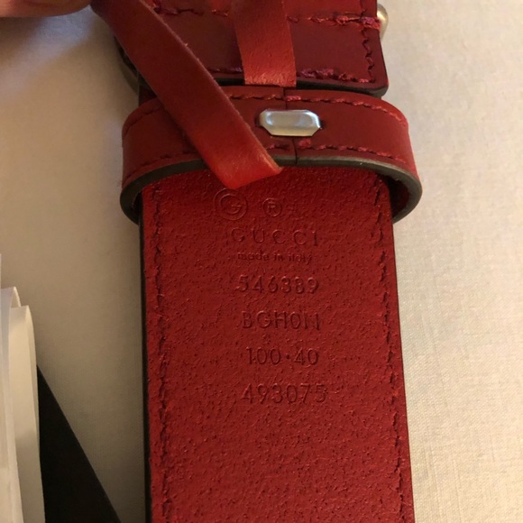 GUCCI Interlocking G Logo Leather Belt - Picture 6 of 6